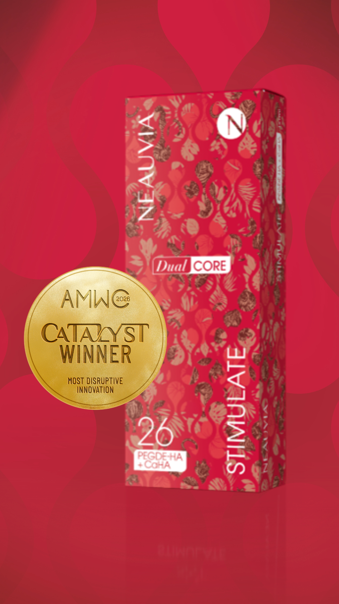 Stimulate with Dual Core technology won the Catalyst AMWC 2026 award for most disruptive innovation