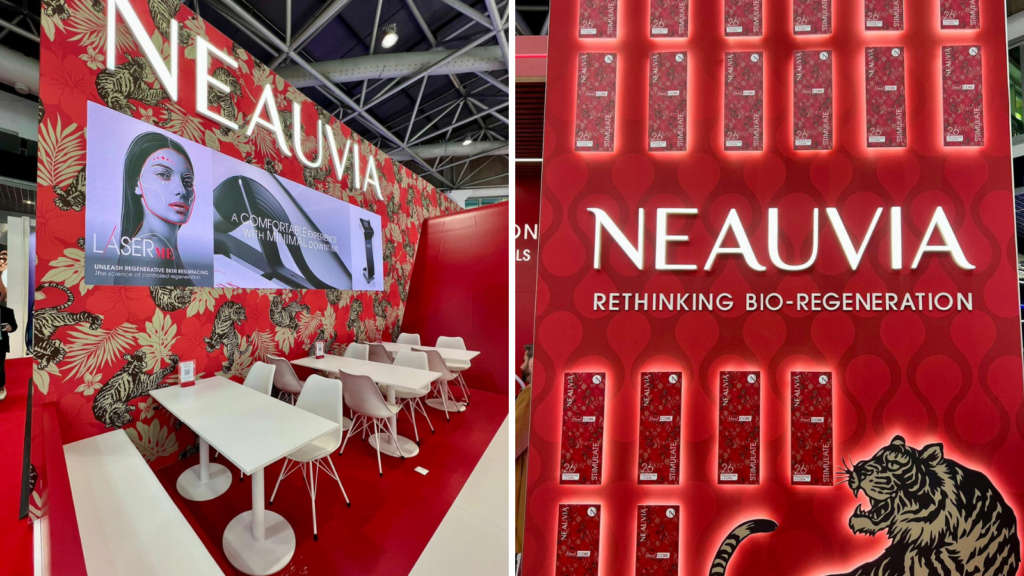 Neauvia booth on AMWC Monaco 2026