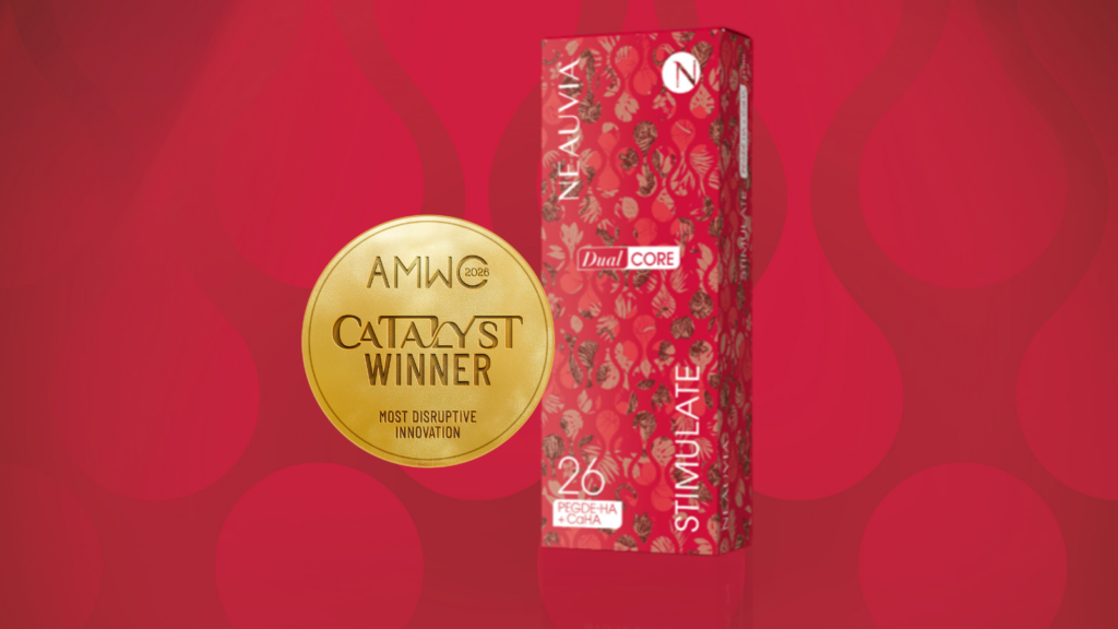 Neauvia filler Stimulate with Dual Core technology wins Catalyst Award for most disruptive innovation