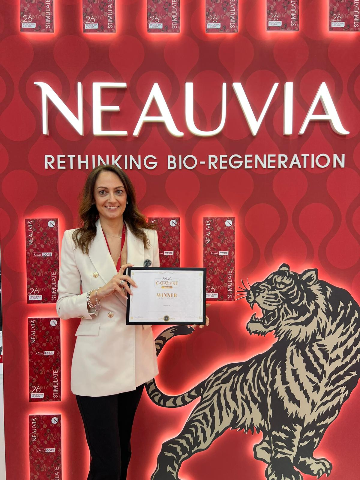 Neauvia Most disruptive innovation Catalyst Award from AMWC Congress in Monaco 2026