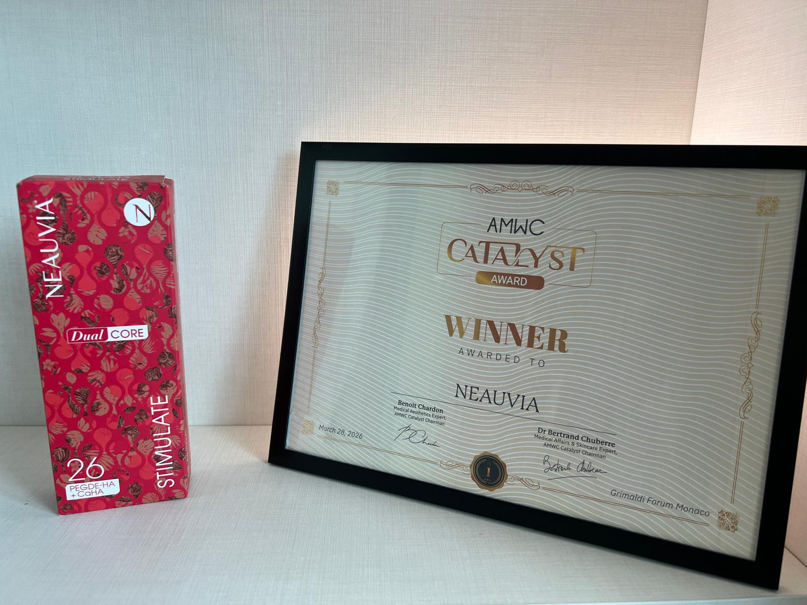 Neauvia wins a Catalyst AMWC Award for Most Disruptive Innovation